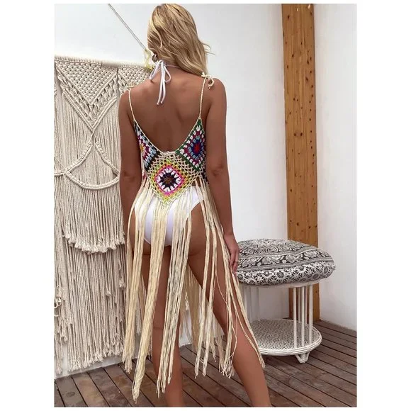 SHEIN | Crochet Fringe Hem Top | NWT - Picture 6 of 7